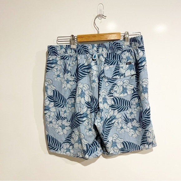 Johnnie-O Jaffa Half Elastic Swimtrunk Swim Shorts- Gulf Blue - Picture 7 of 7